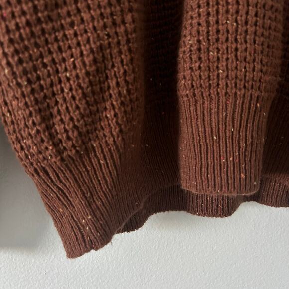 Alesbury Mens Waffle Knit Pullover Button Mock Neck Sweater M Medium NWOT - Picture 5 of 7